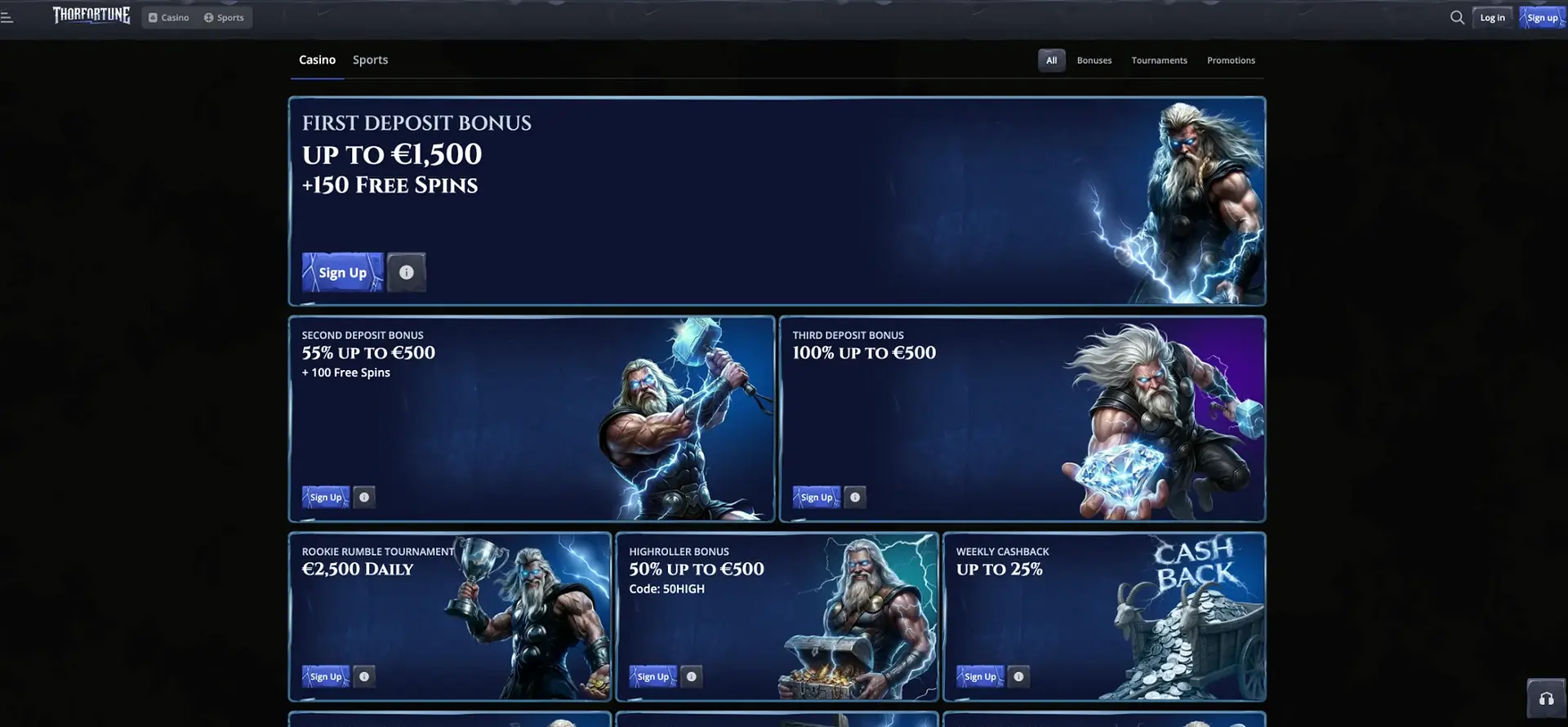 Thorfortune promotions apercu
